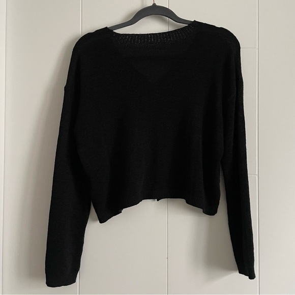 3/$45 Fine Knit Vneck Boxy Cardigan - Picture 4 of 4